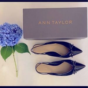 Ann Taylor Vanna Suede Slingback Flat